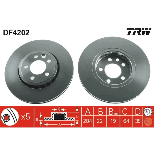 DF4202 - Brake Disc 