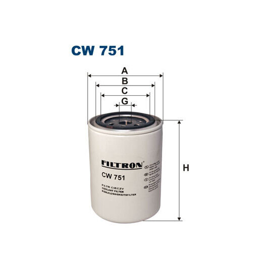 CW 751 - Coolant filter 