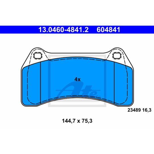 13.0460-4841.2 - Brake Pad Set, disc brake 