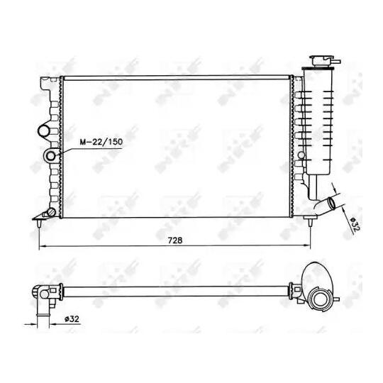 58018 - Radiator, engine cooling 