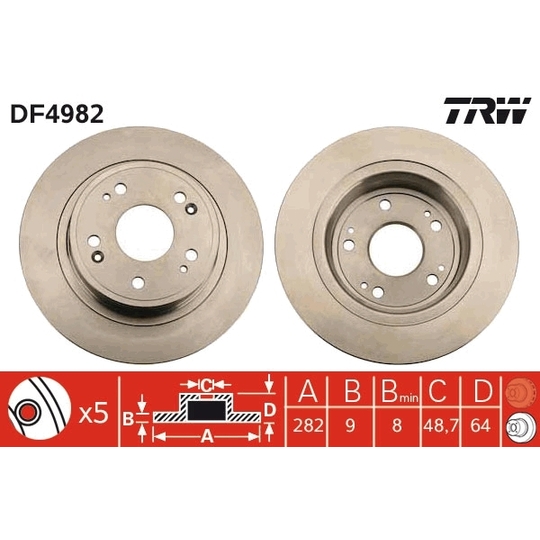 DF4982 - Brake Disc 