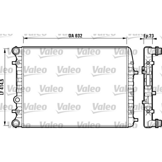 732862 - Radiator, engine cooling 