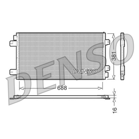 DCN23024 - Kondensor, klimatanläggning 