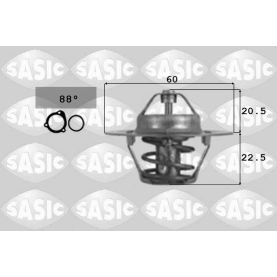 3306059 - Thermostat, coolant 