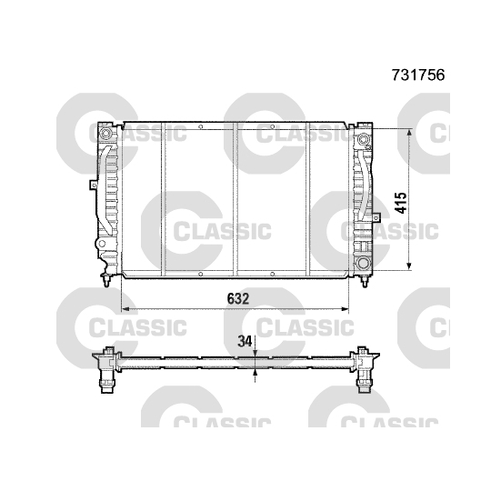 231756 - Radiaator, mootorijahutus 