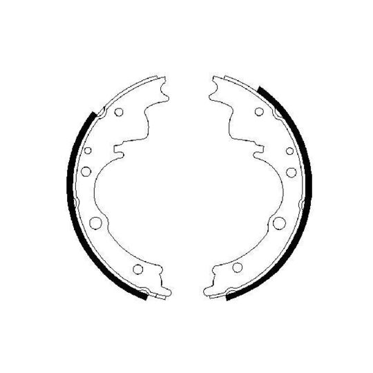 0 986 487 287 - Brake Shoe Set 