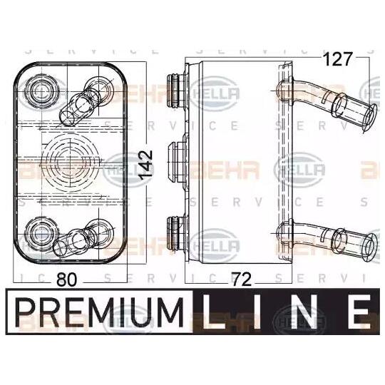 8MO 376 756-781 - Oljekylare, motor 