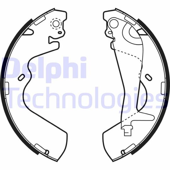 LS1934 - Brake Shoe Set 