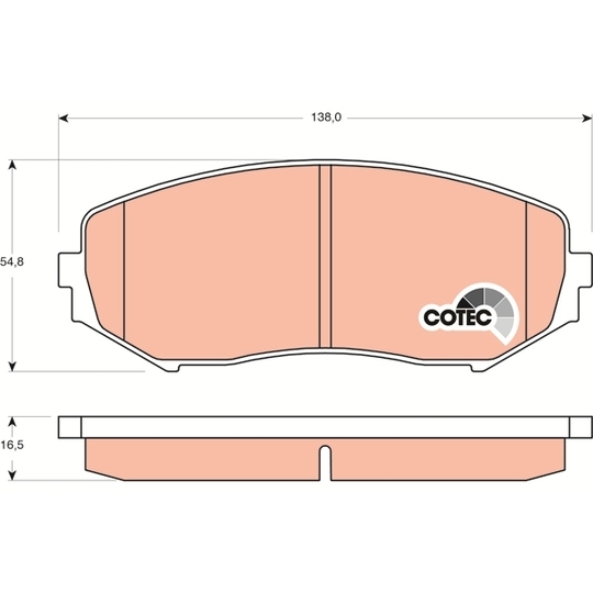 GDB3443 - Brake Pad Set, disc brake 