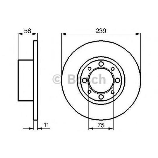 0 986 478 121 - Brake Disc 