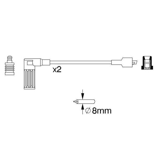 0 986 357 081 - Ignition Cable Kit 