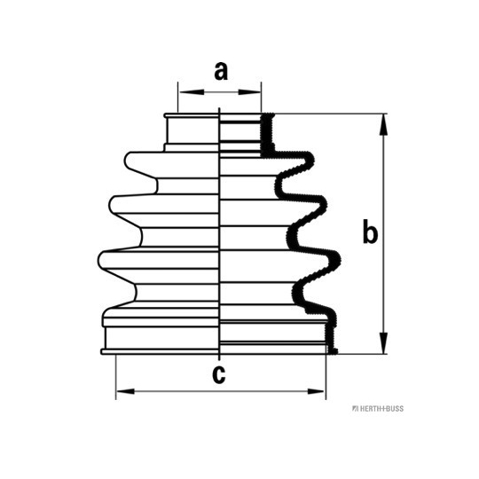 J2861022 - Bellow Set, drive shaft 