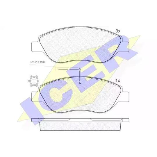 181445 - Brake Pad Set, disc brake 