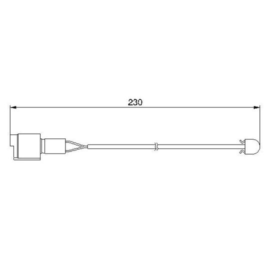 1 987 474 910 - Warning Contact, brake pad wear 