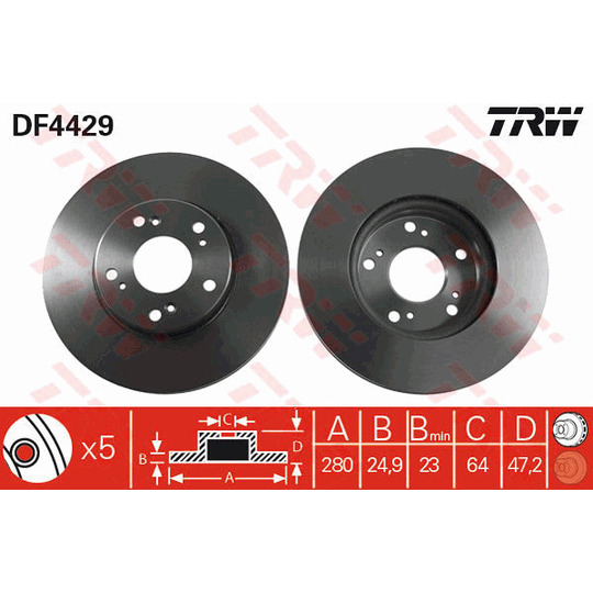 DF4429 - Brake Disc 