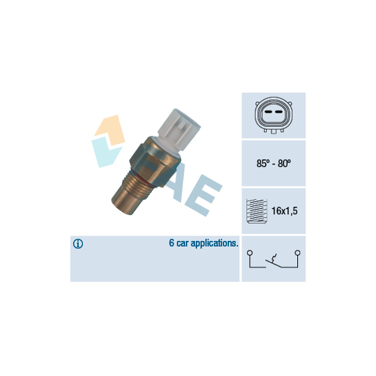 36485 - Temperatuurilülitus, radiaatorivent. 