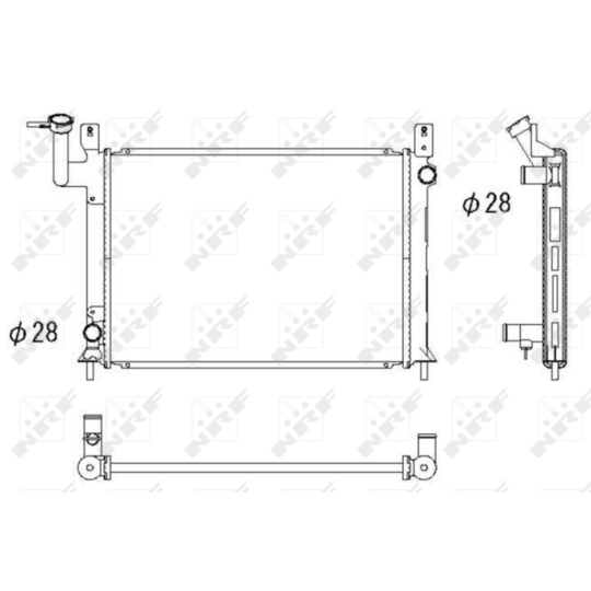 516861 - Radiator, engine cooling 