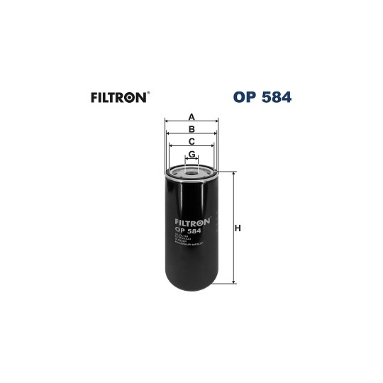 OP 584 - Oil filter 