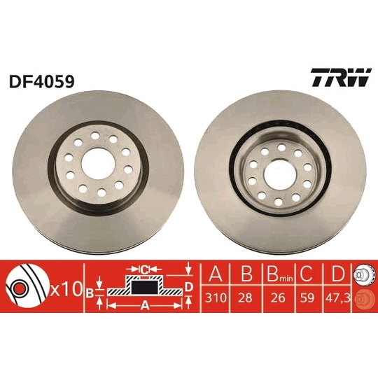 DF4059 - Brake Disc 