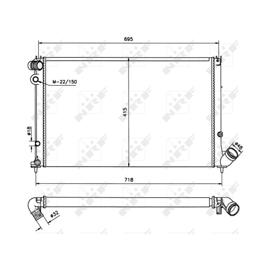 58021 - Radiaator, mootorijahutus 