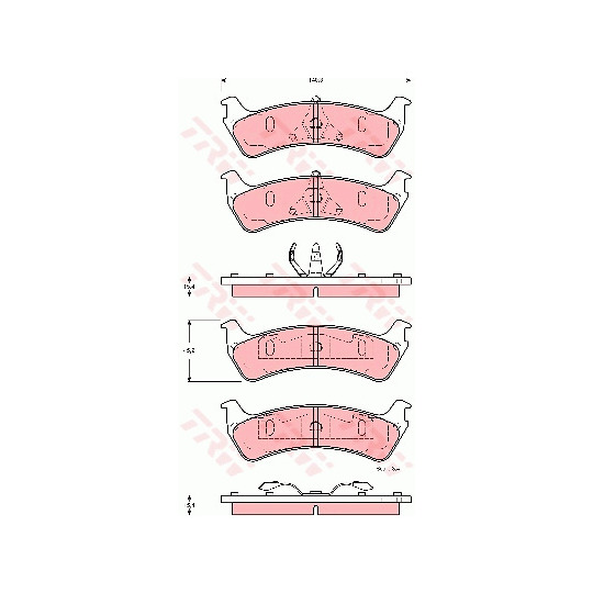 GDB4123 - Brake Pad Set, disc brake 