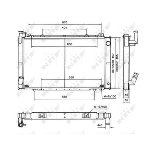 52154 - Radiator, engine cooling 