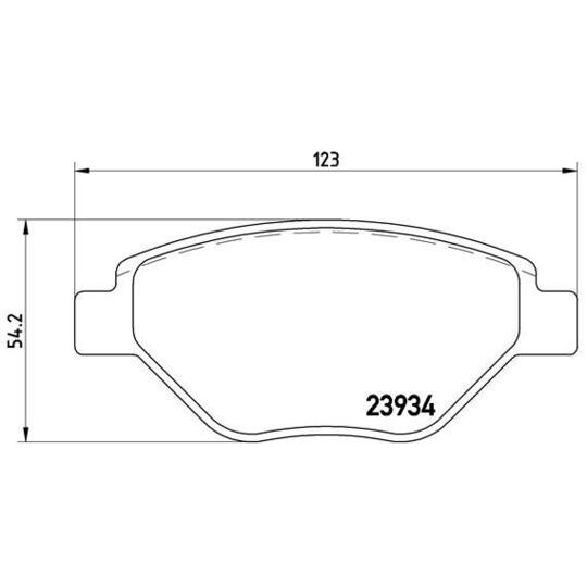 P 68 031 - Brake Pad Set, disc brake 