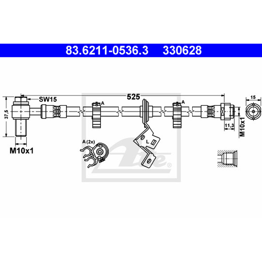 83.6211-0536.3 - Bromsslang 