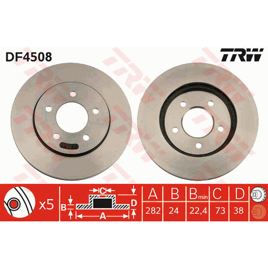 DF4508 - Brake Disc 