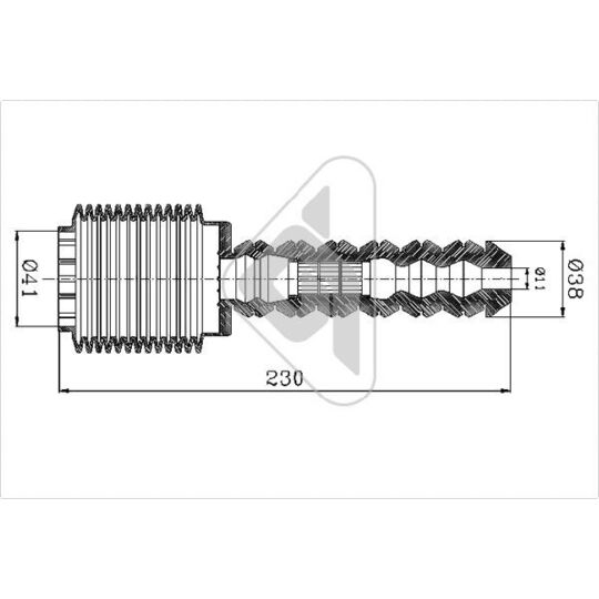 KP036 - Dust Cover Kit, shock absorber 