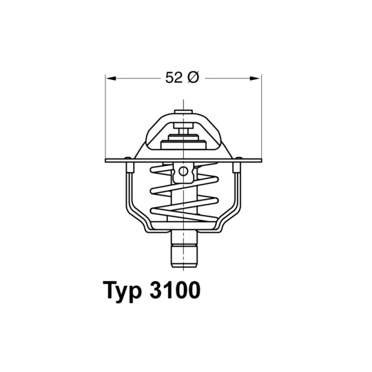 3100.88D - Thermostat, coolant 