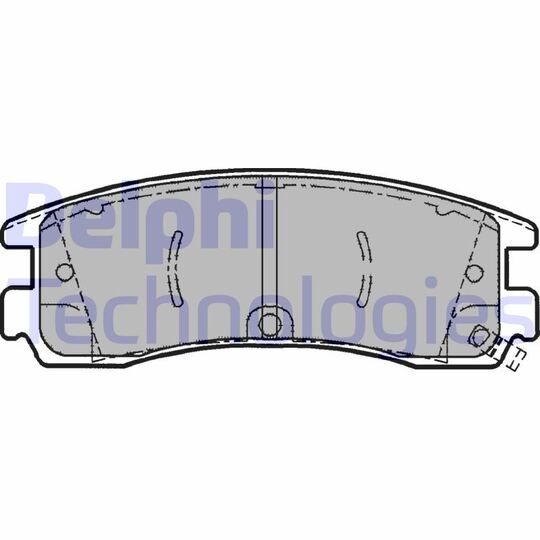 LP1612 - Brake Pad Set, disc brake 