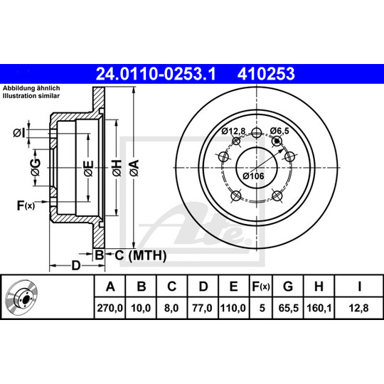 24.0110-0253.1 - Brake Disc 