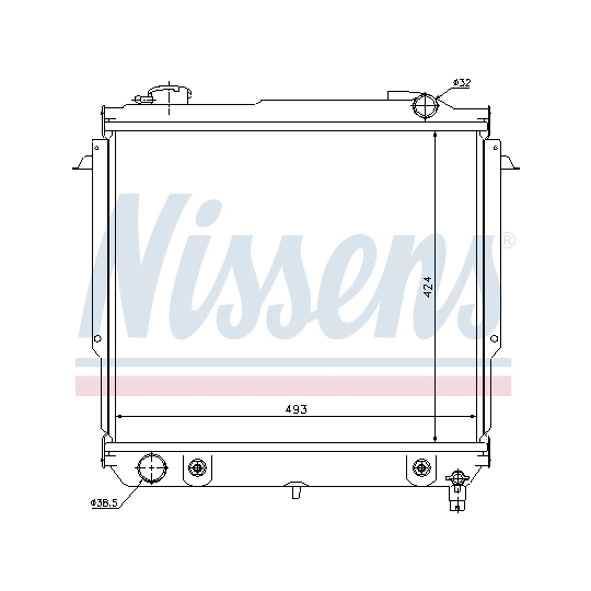 60987 - Radiator, engine cooling 