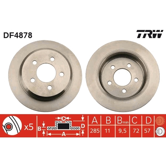 DF4878 - Brake Disc 