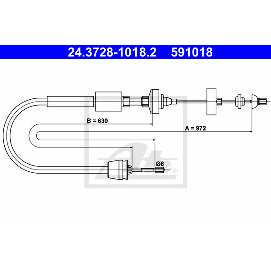 24.3728-1018.2 - Clutch Cable 