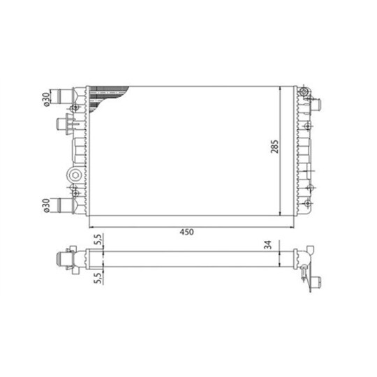 350213815003 - Radiator, engine cooling 