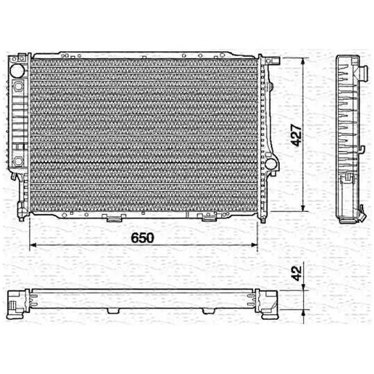 350213435000 - Radiator, engine cooling 