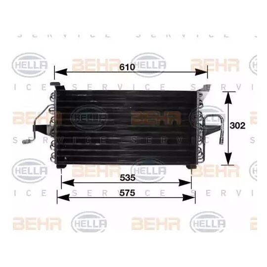 8FC 351 035-681 - Condenser, air conditioning 