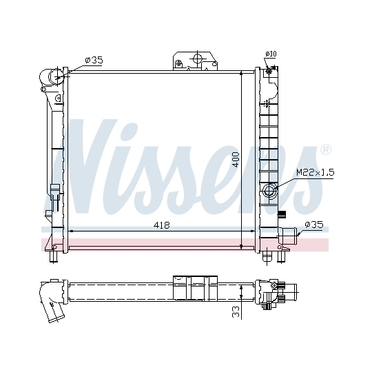 64039 - Radiator, engine cooling 