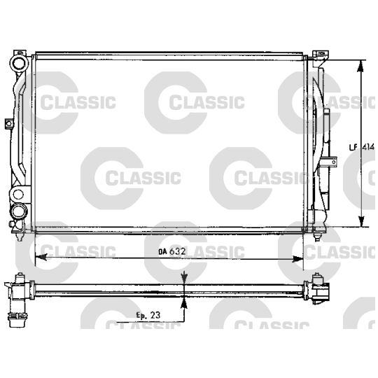 231537 - Radiator, engine cooling 