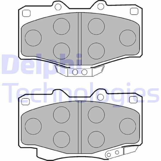 LP854 - Brake Pad Set, disc brake 