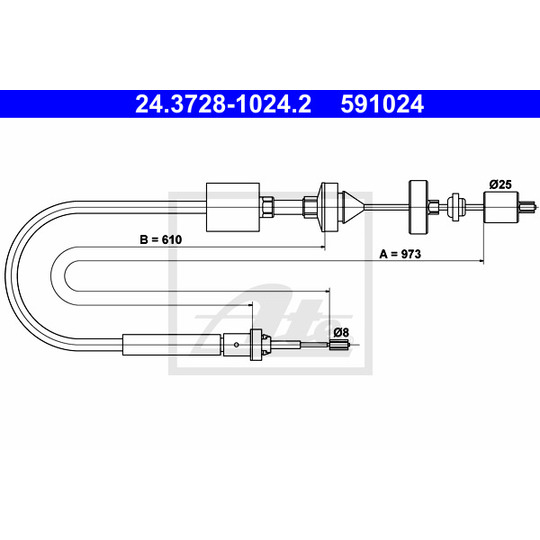 24.3728-1024.2 - Clutch Cable 