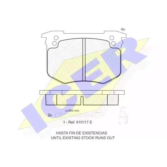 180634 - Brake Pad Set, disc brake 