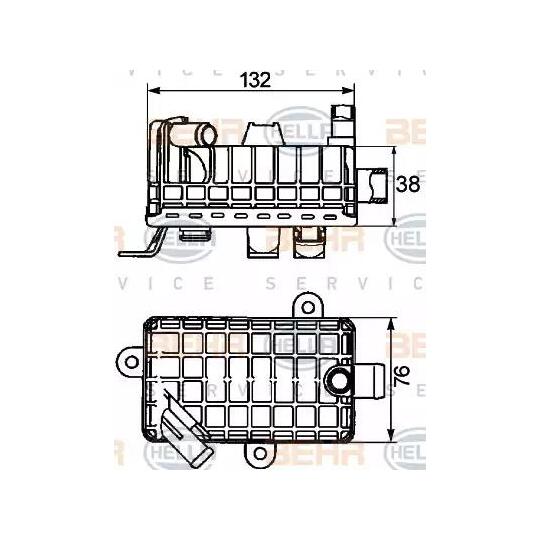 8MO 376 725-791 - Oil Cooler, engine oil 