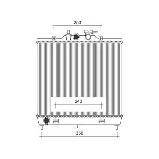 350213940000 - Radiator, engine cooling 