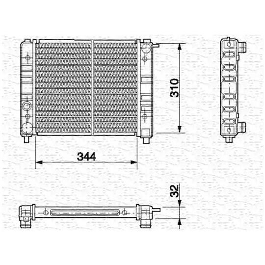 350213637000 - Radiaator, mootorijahutus 