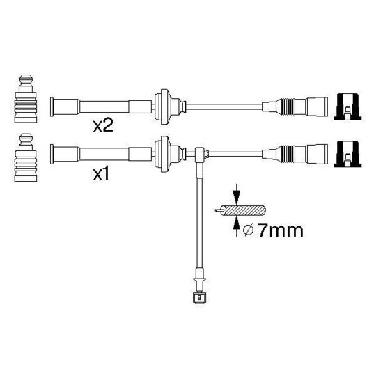 0 356 912 946 - Ignition Cable Kit 