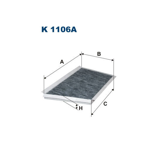 K 1106A - Filter, kupéventilation 