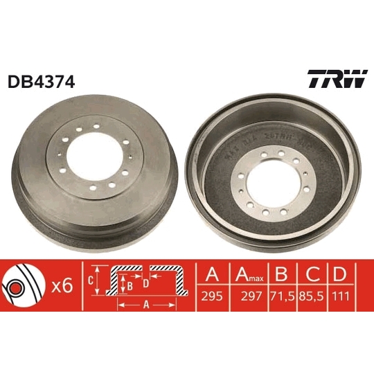 DB4374 - Brake Drum 